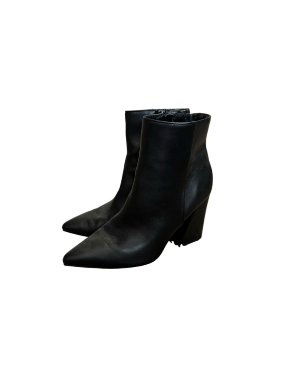 Women's A New Day Black Pointed Toe Block Heel Ankle Boots